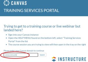 step 1: access training portal
